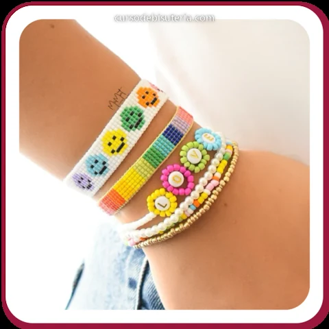Pulseras tejidas con mostacilla miyuki