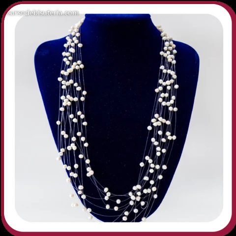 Collar de perlas de varias vueltas